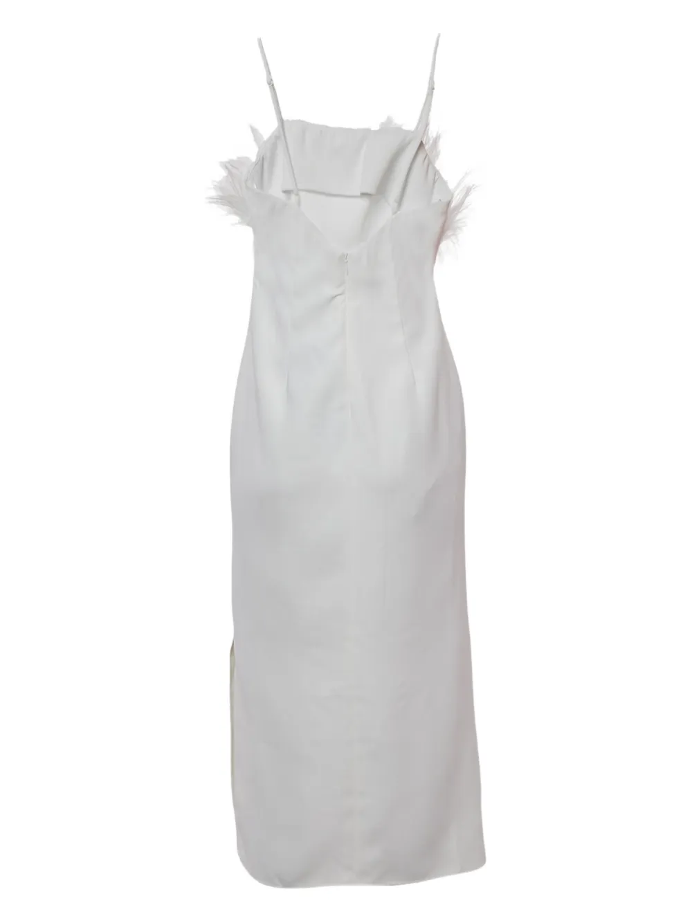 ELLIATT feather-detail midi dress - Wit