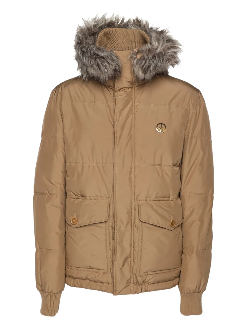 Love Moschino Piumino con cappuccio - Toni neutri