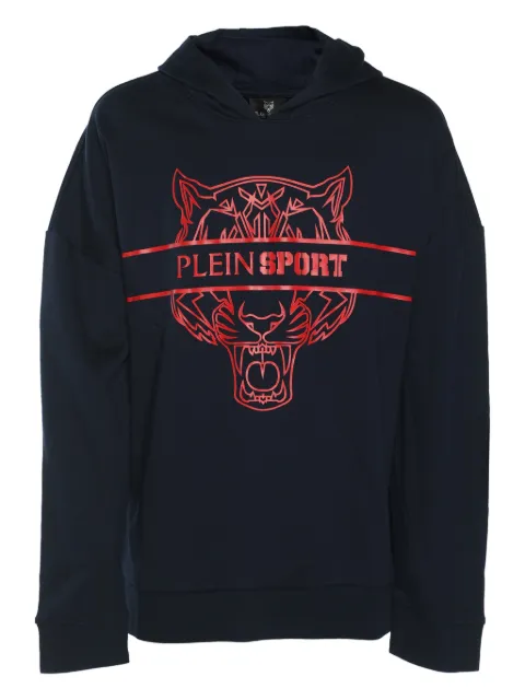 Plein Sport tiger-print hoodie