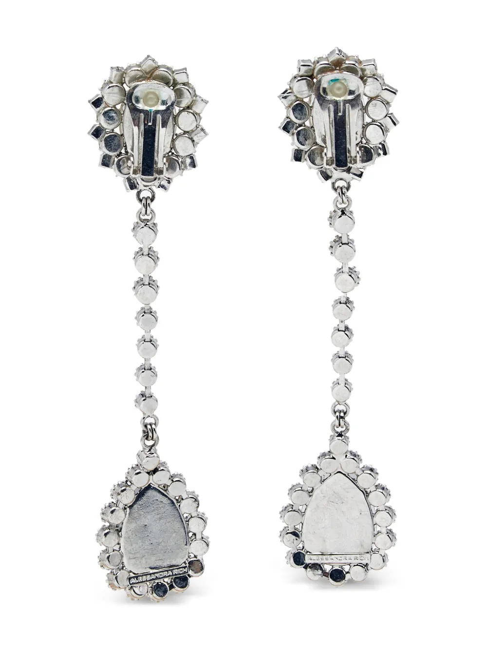 Alessandra Rich aretes con detalles de cristal | Image 2