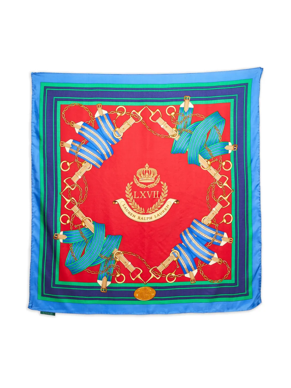 Lauren Ralph Lauren silk printed scarf - Rosso