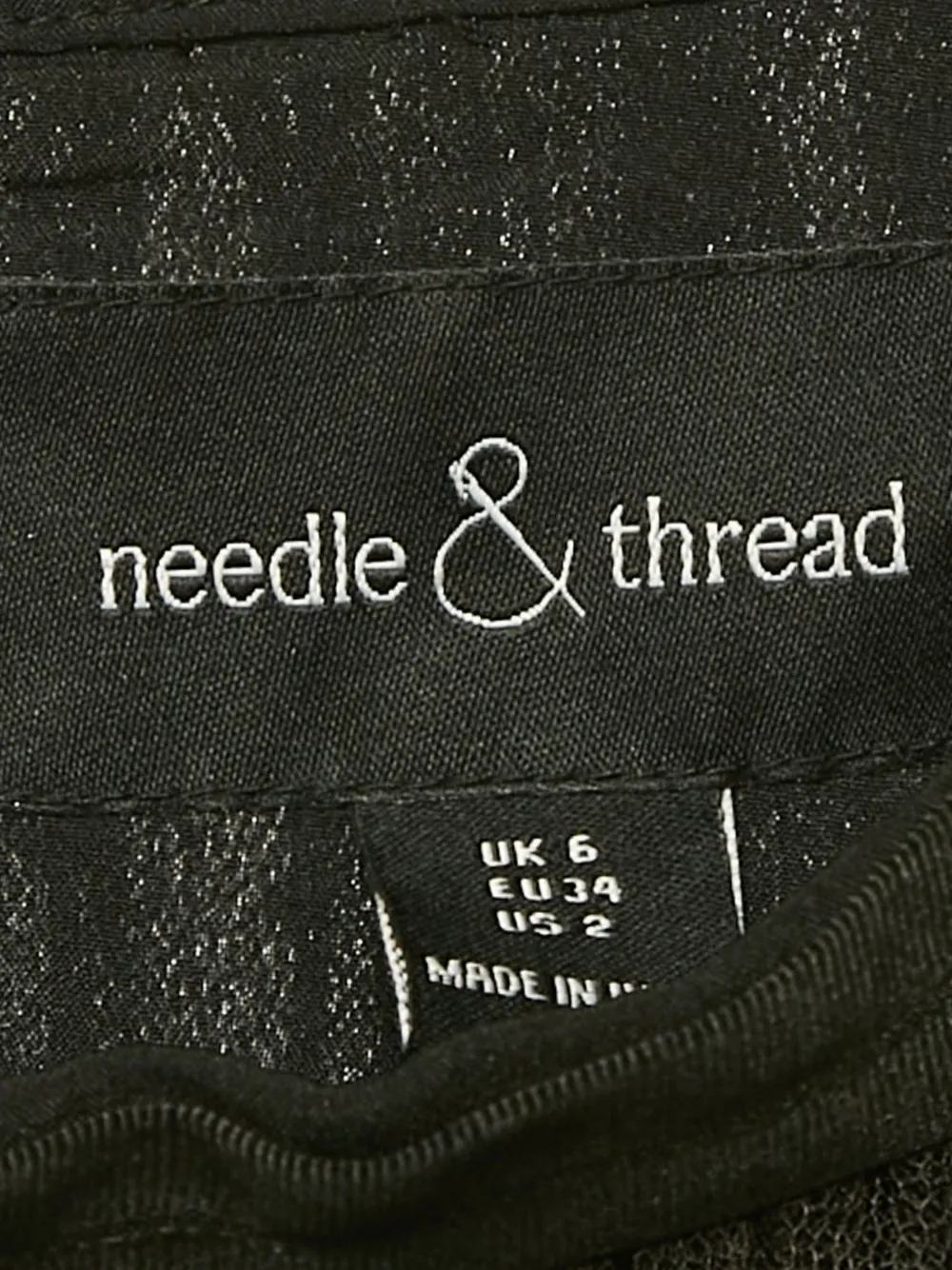  Needle & Thread Gonna Midi Con Zip - Nero 