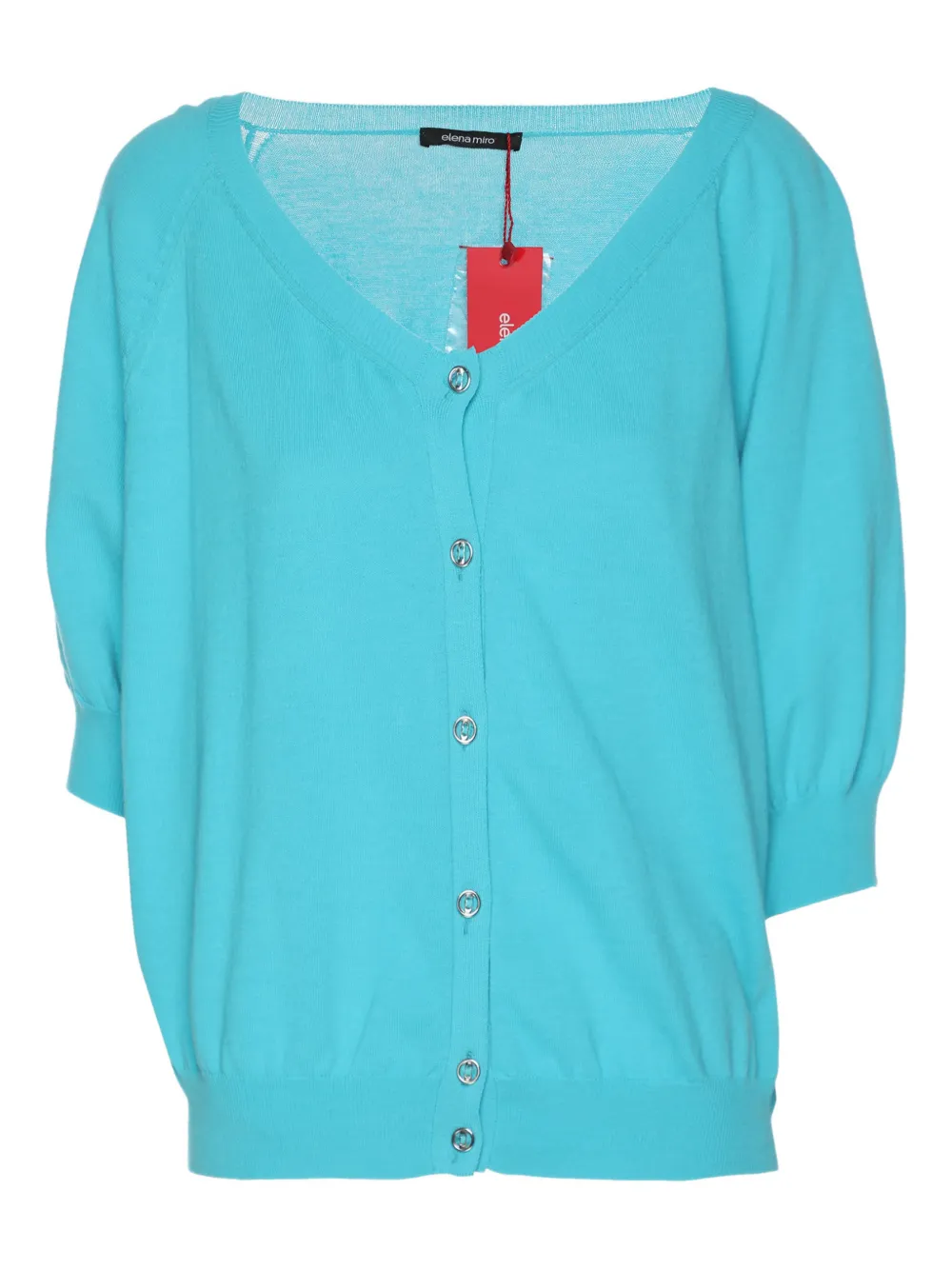 ELENA MIRO` Cardigan a maniche corte - Blu