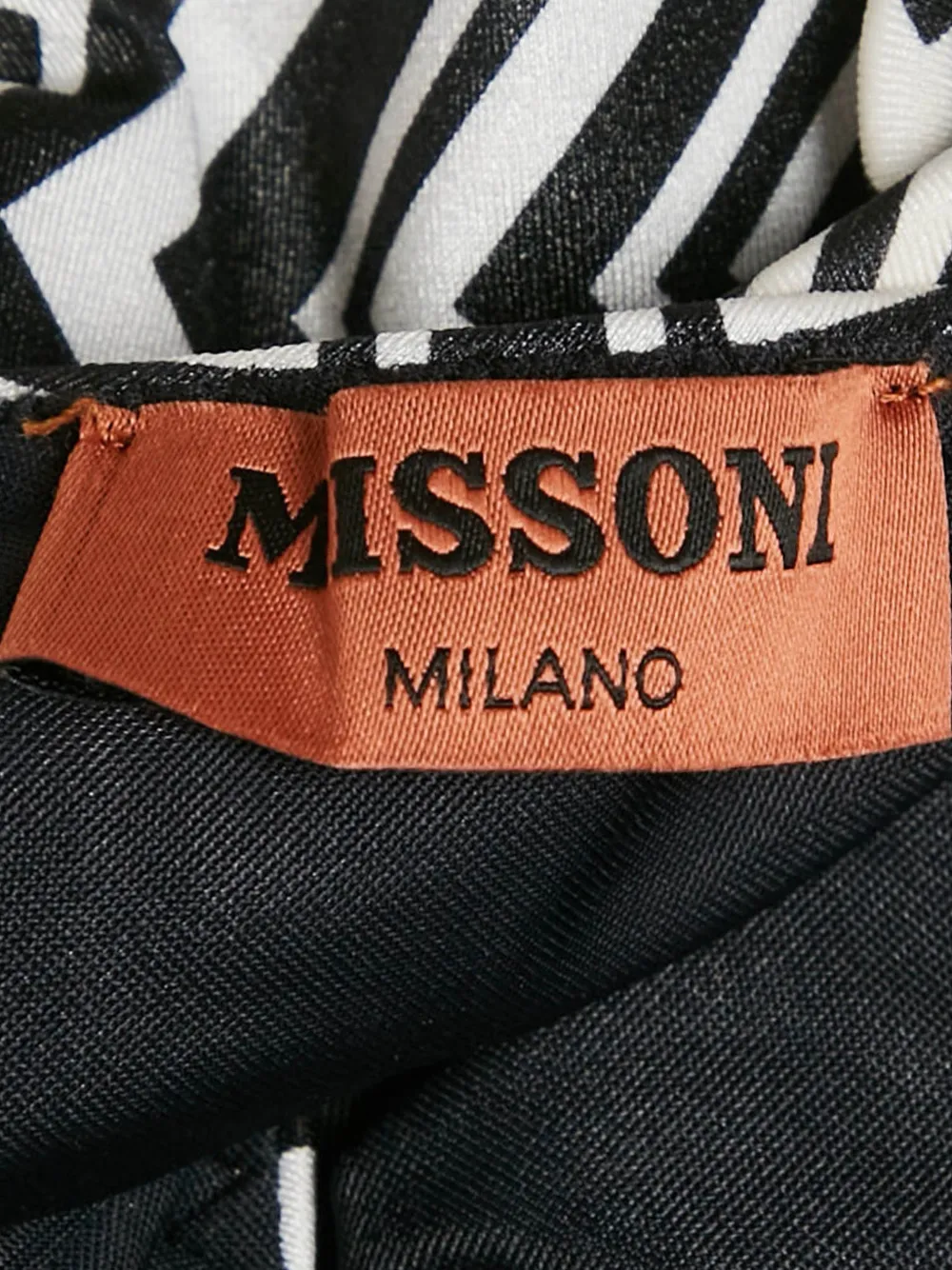 Pre-owned Missoni Patterned Swimsuit In Black