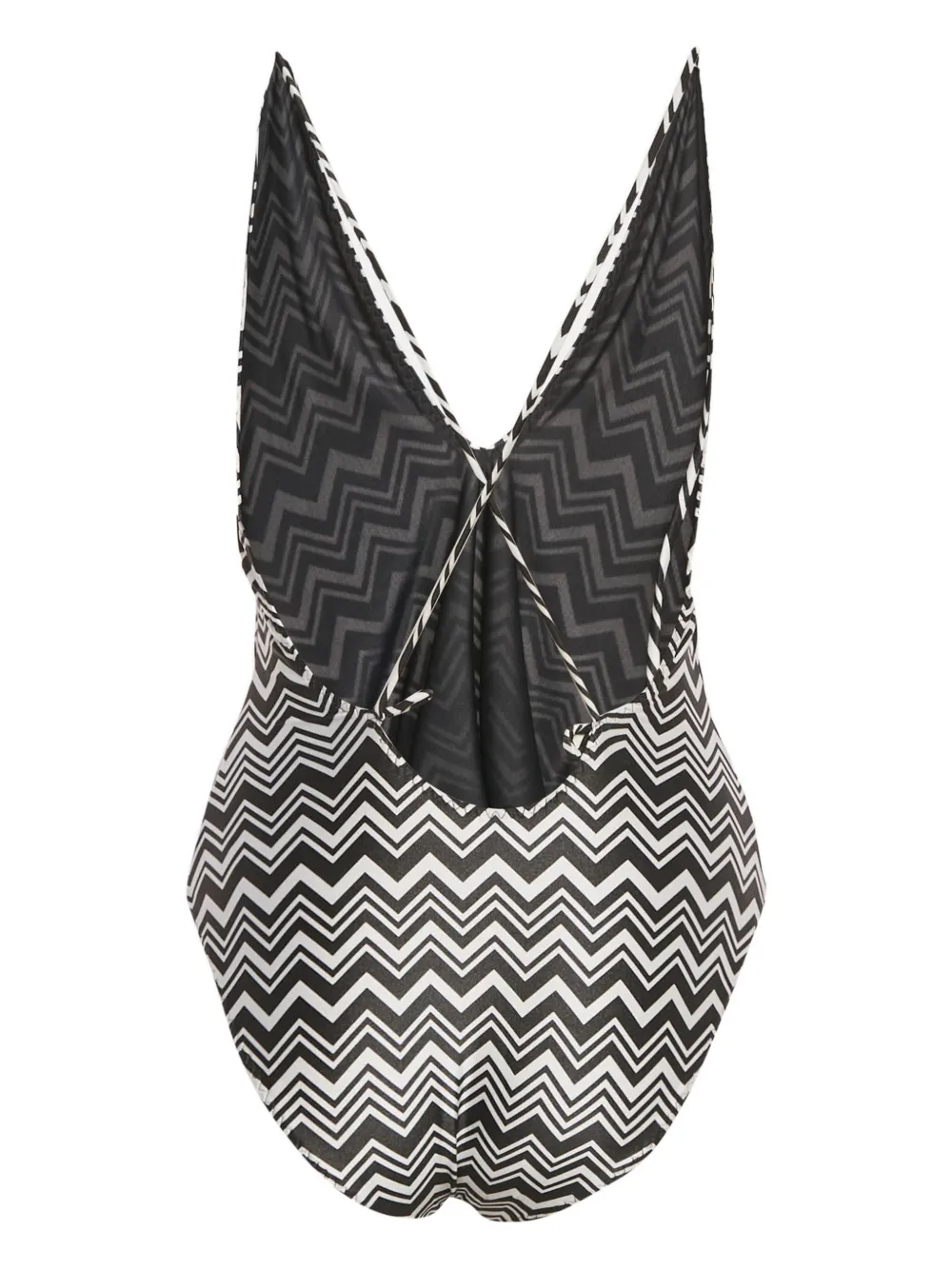 Pre-owned Missoni Patterned Swimsuit In Black