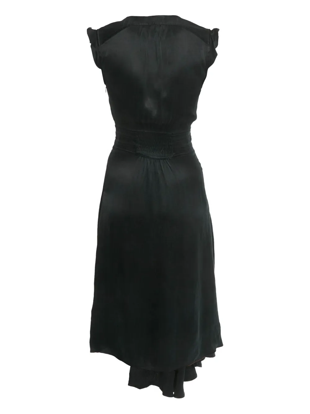 Ba&Sh button-detail V-neck short-sleeve dress - Zwart