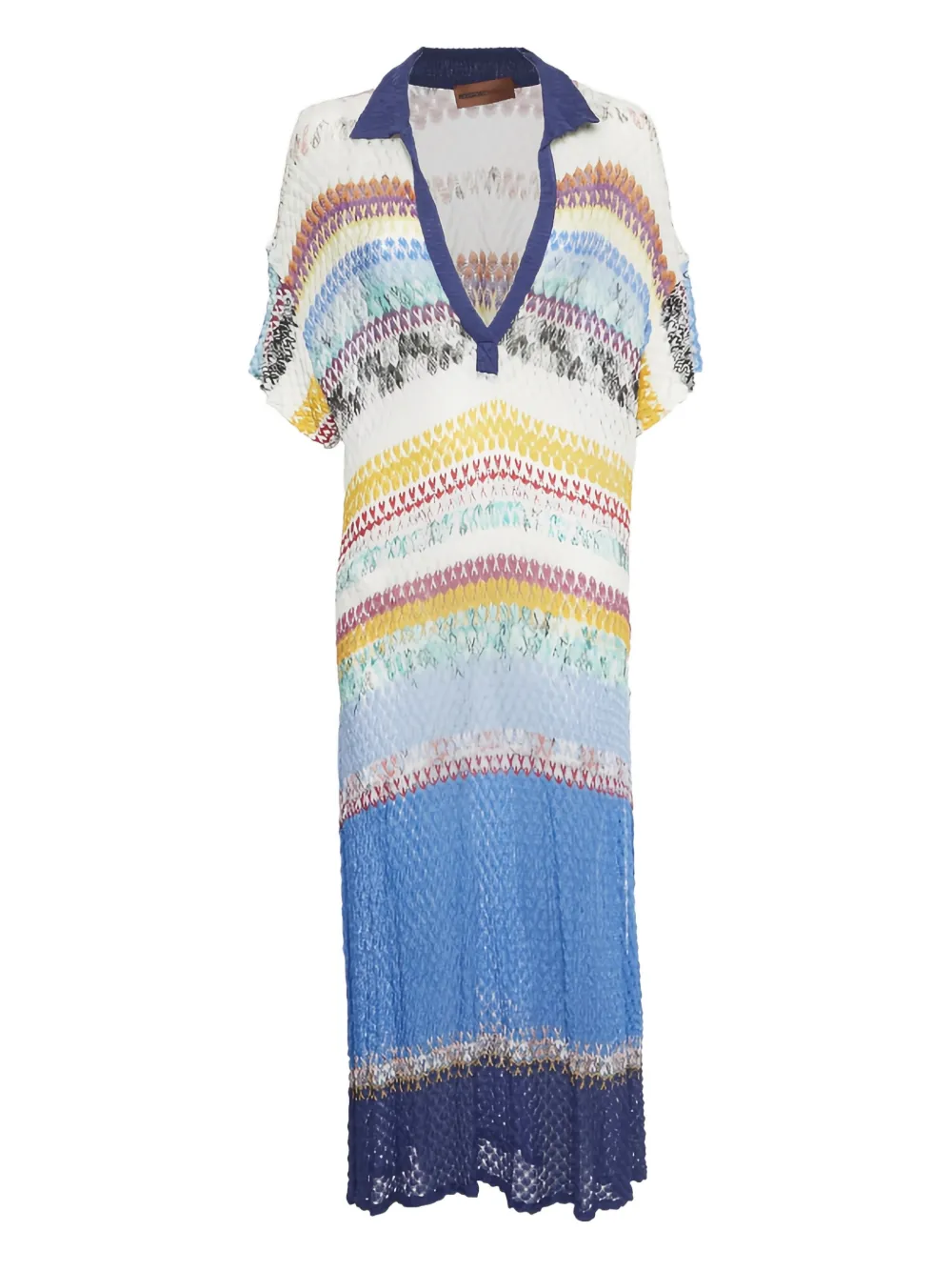 Missoni side-slits maxi dress - Bianco