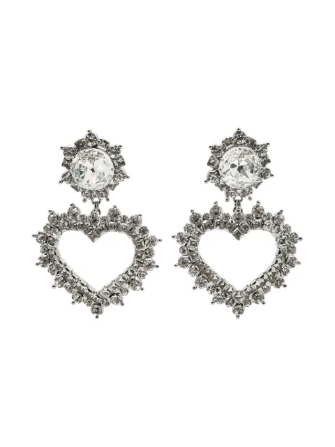 Alessandra Rich heart-shape earrings
