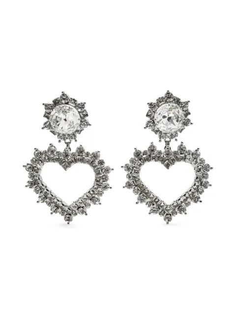 Alessandra Rich heart-shape earrings