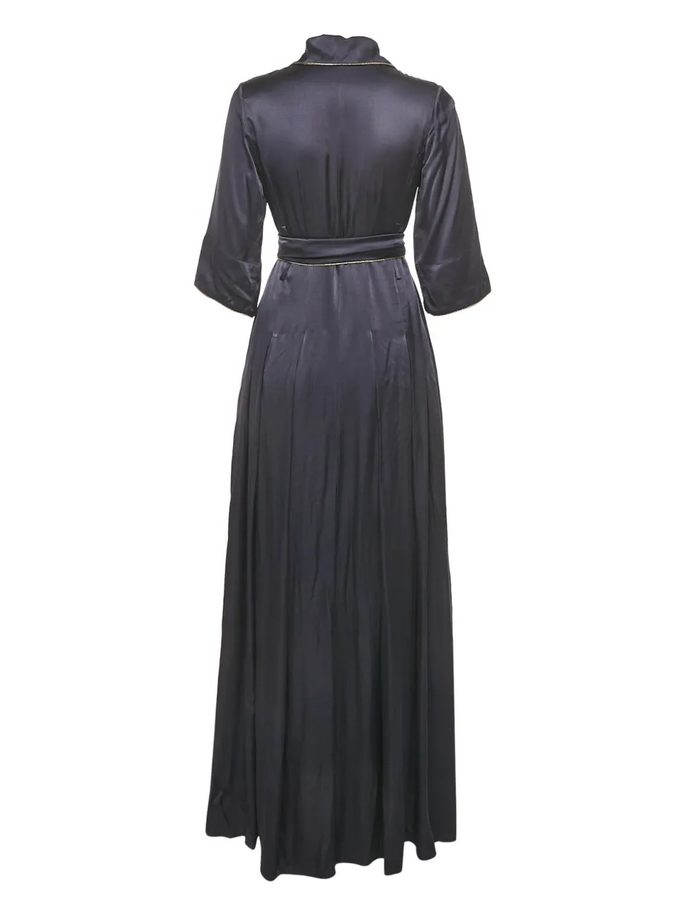 Baruni belted maxi dress - Blauw