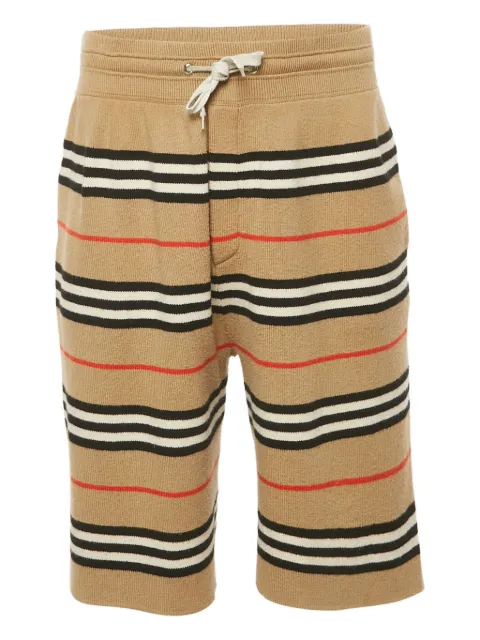 Burberry Pre-Owned Kenton striped drawstring shorts