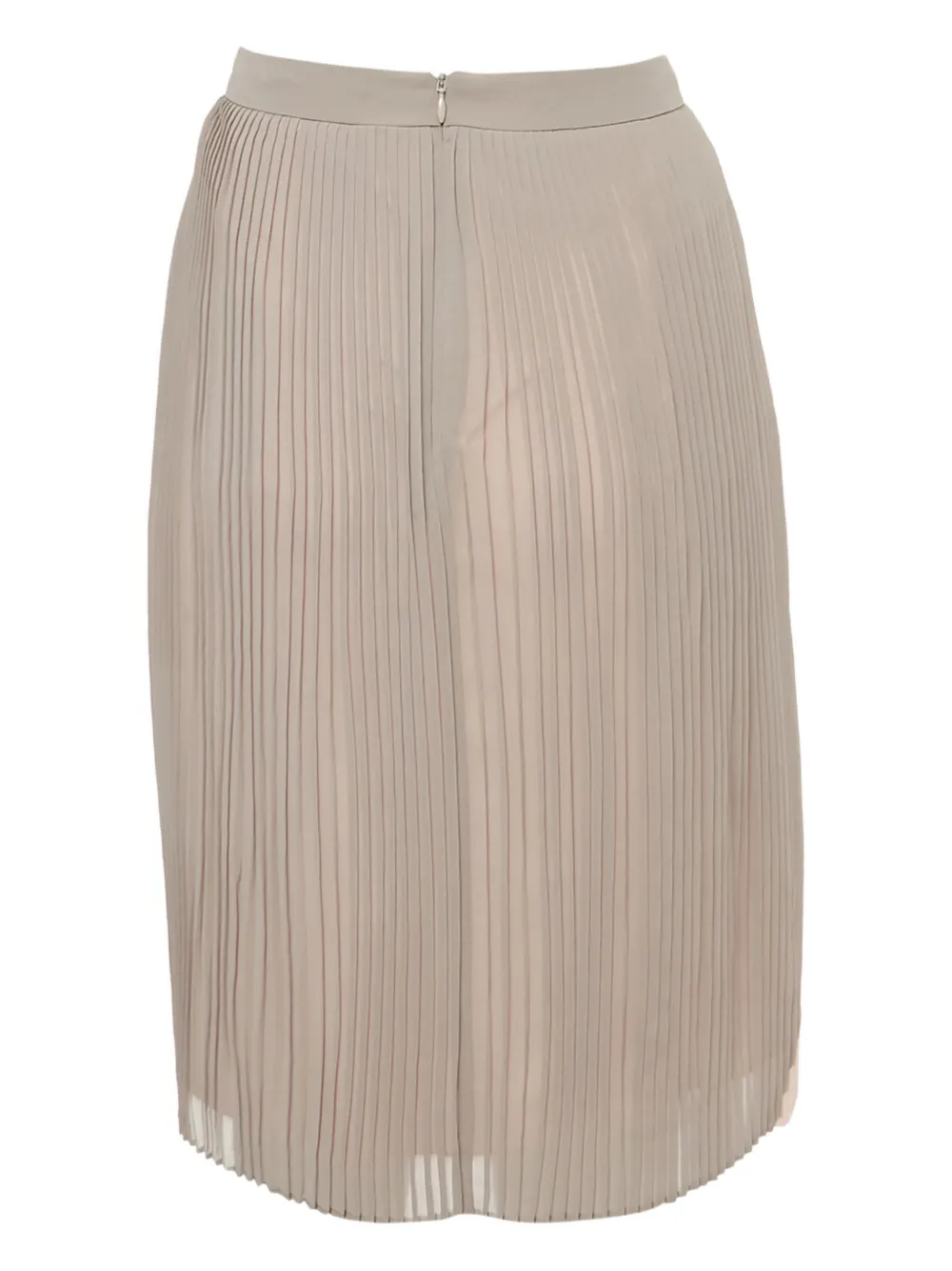 BOSS pleated colourblock midi skirt - Beige