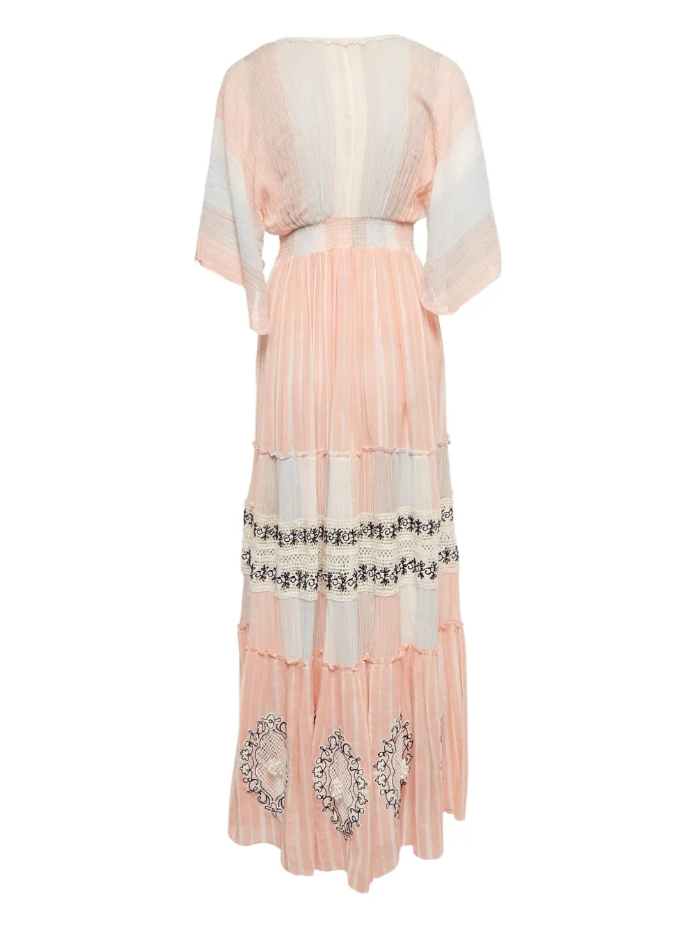 Hemant And Nandita lace tassel maxi dress - Roze