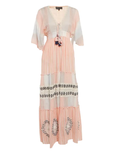 Hemant And Nandita lace tassel maxi dress
