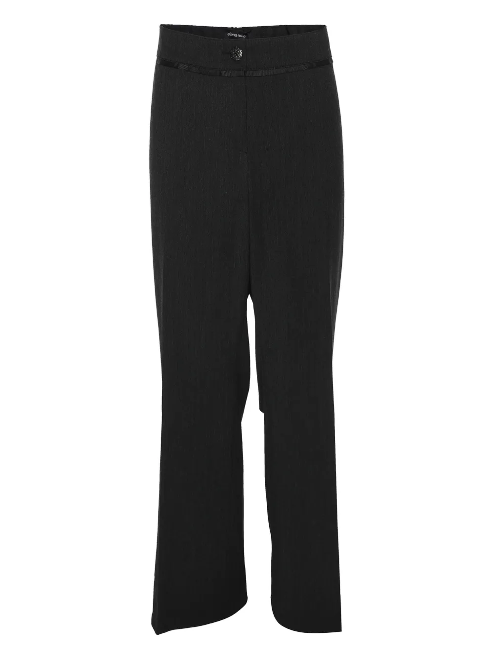 ELENA MIRO` Pantaloni con bordo a contrasto - Grigio