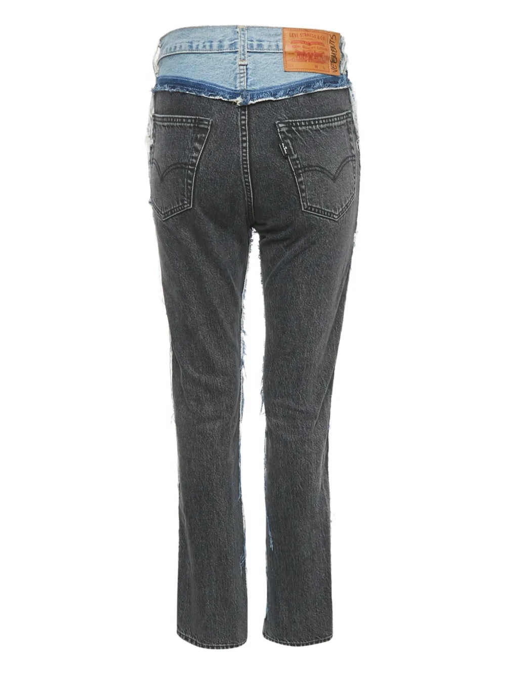 VETEMENTS X Levi's patchwork jeans - Blauw
