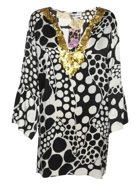 Anna Scholz sequin-detail V-neck blouse