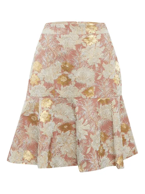 Nº21 floral-detail mini skirt