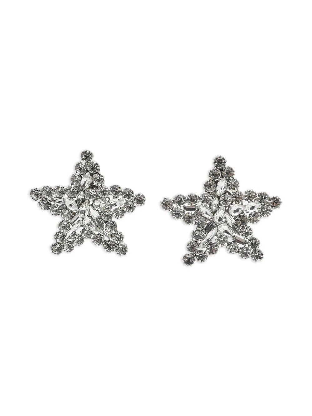 Alessandra Rich aretes con forma de estrella | plateado | Image 1