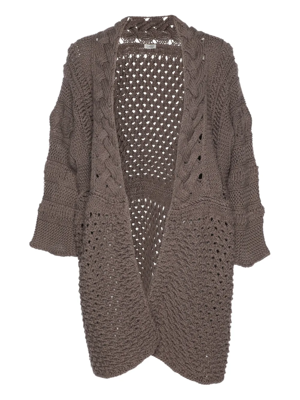 Agnona Cardigan oversize - Marrone