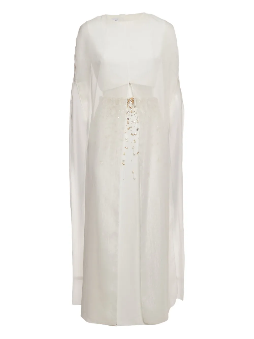 Anatomie chiffon embellished skirt set | Neutrals | Image 1