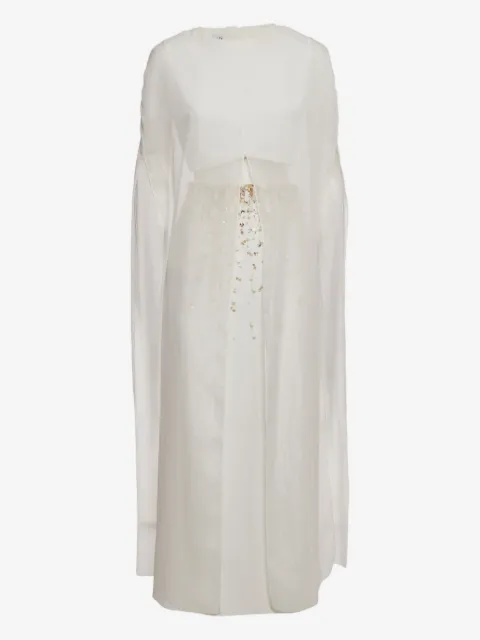 Anatomie chiffon embellished skirt set