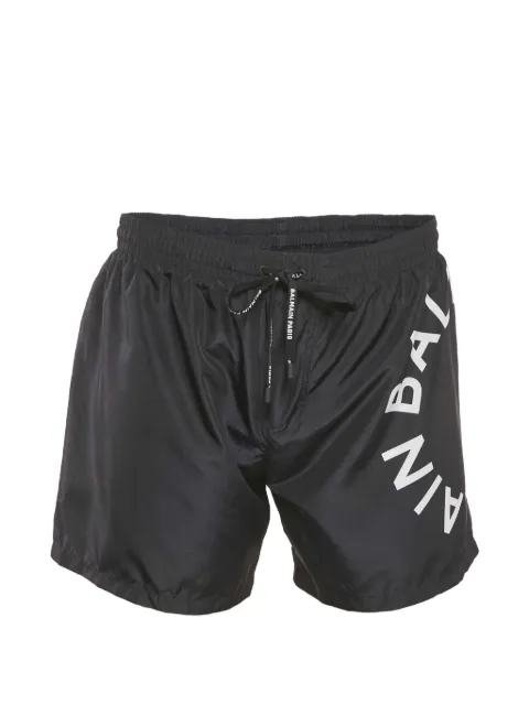 Balmain Pre-Owned logo swim shorts
