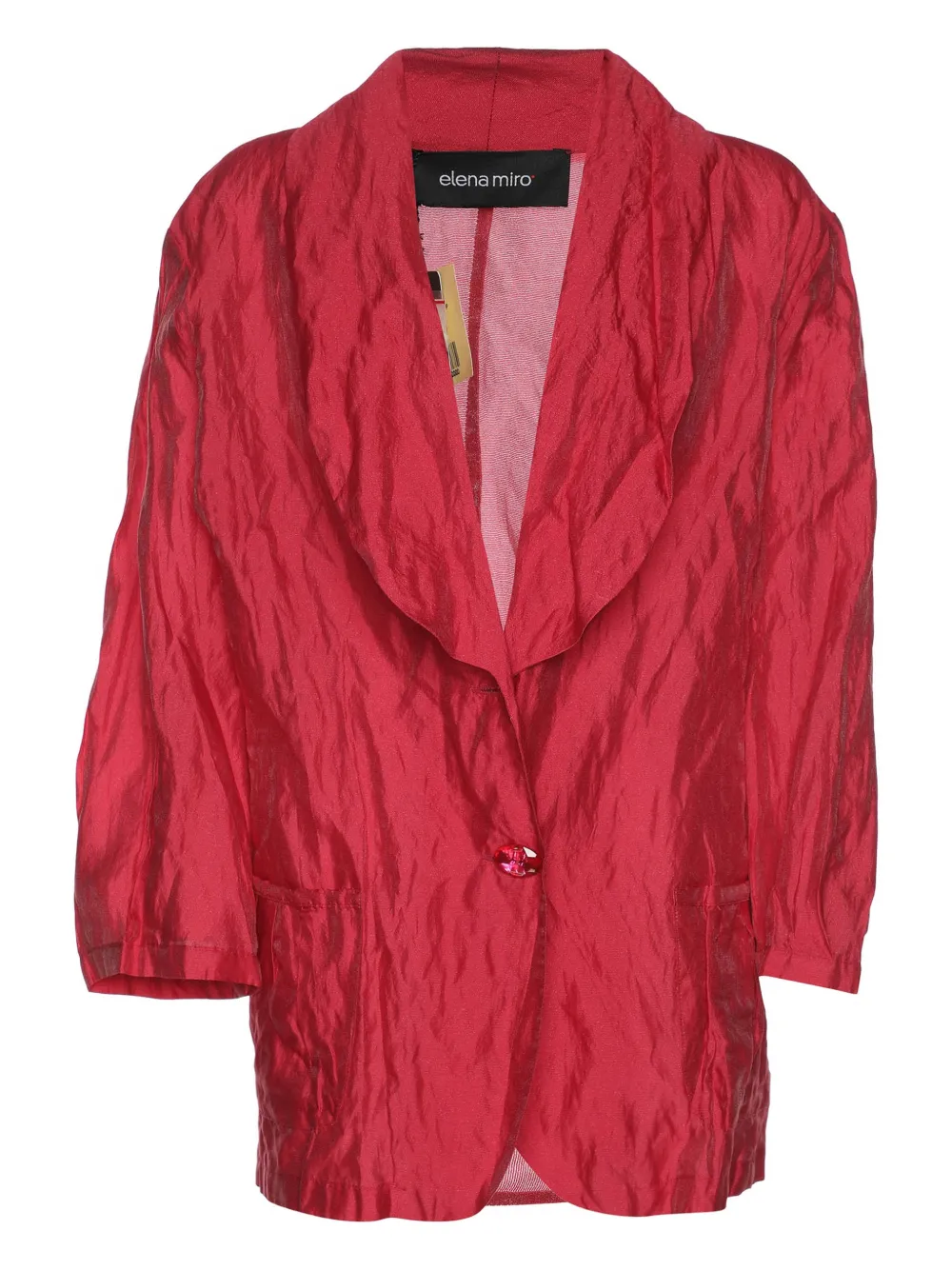 ELENA MIRO` Blazer con effetto stropicciato - Rosso
