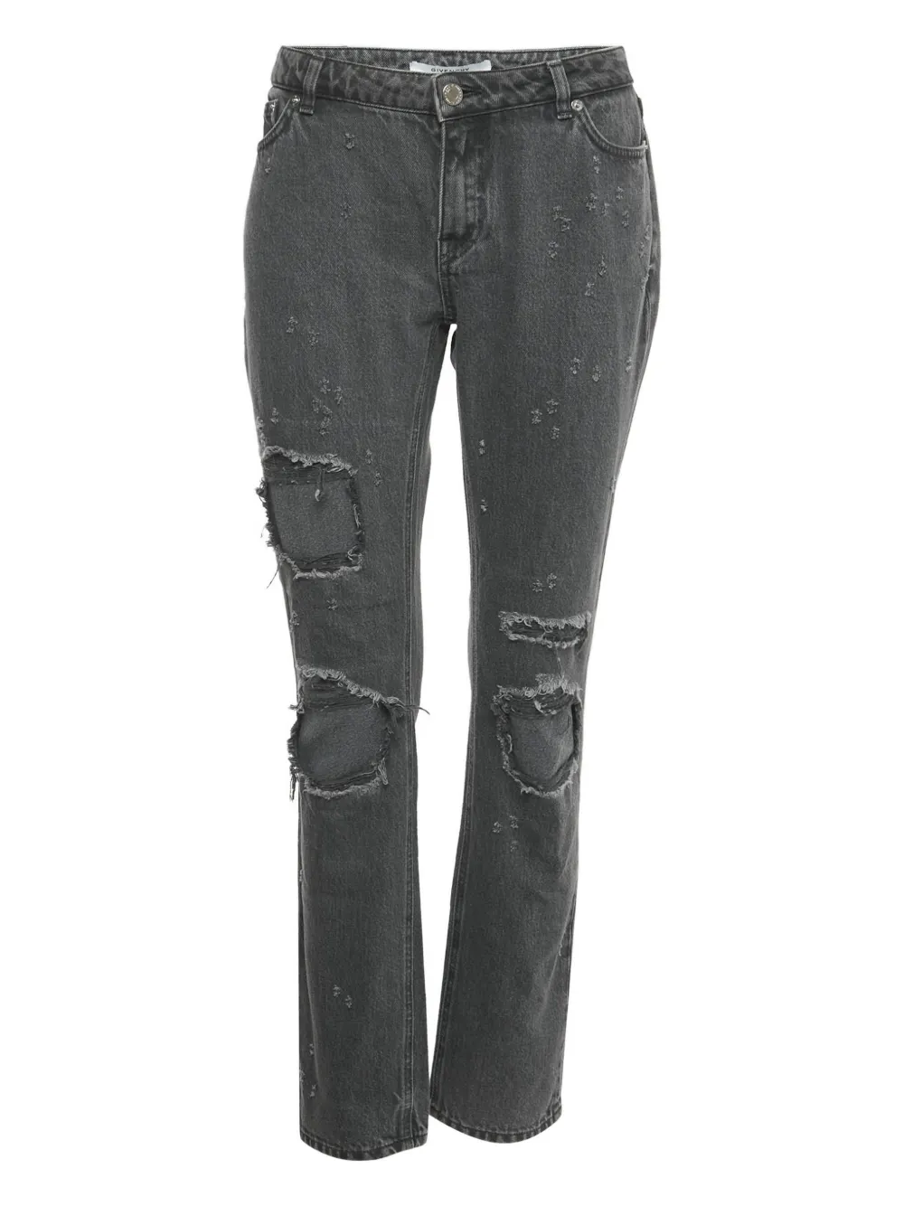 Givenchy Pre-Owned distressed jeans | Grey | Image 1