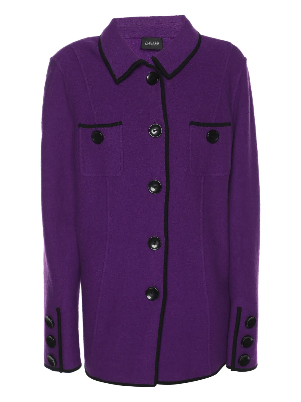 BASLER Giacca in lana con bottoni - Viola