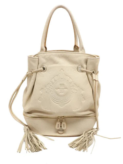 Lancel Vintage tote con borlas en relieve