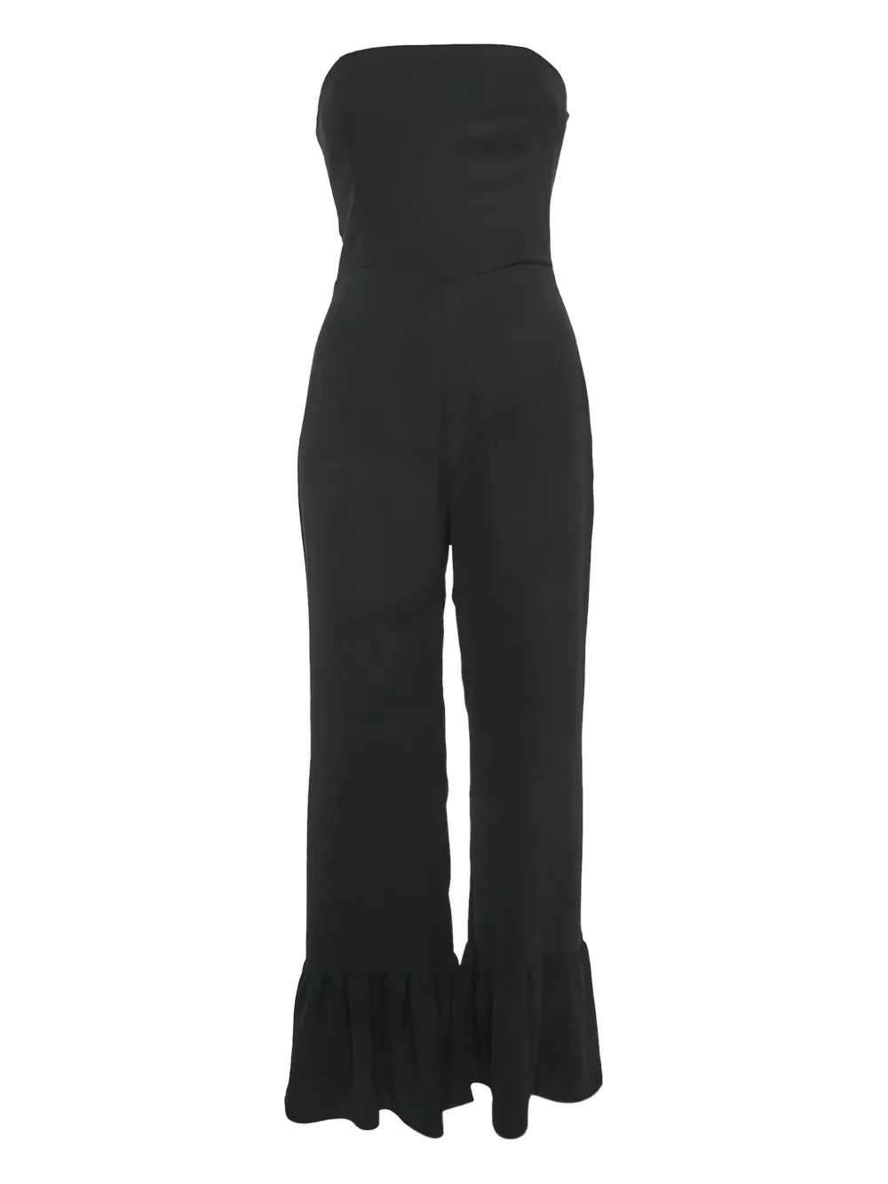Amanda Uprichard strapless flounced jumpsuit | negro | Image 1