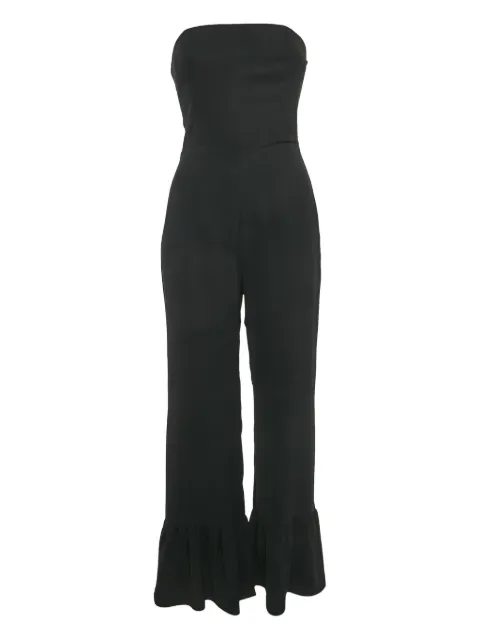 Amanda Uprichard strapless flounced jumpsuit