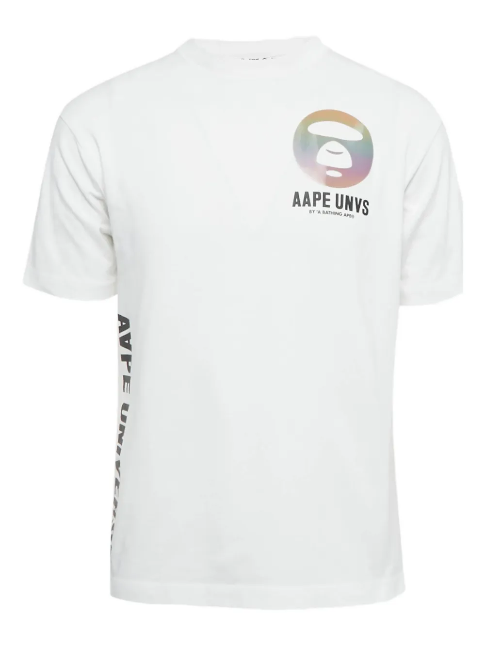 AAPE BY *A BATHING APE® logo T-shirt - Bianco