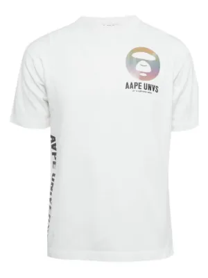 Sacai x KAWS flock-print Crewneck T-shirt | White | FARFETCH PH