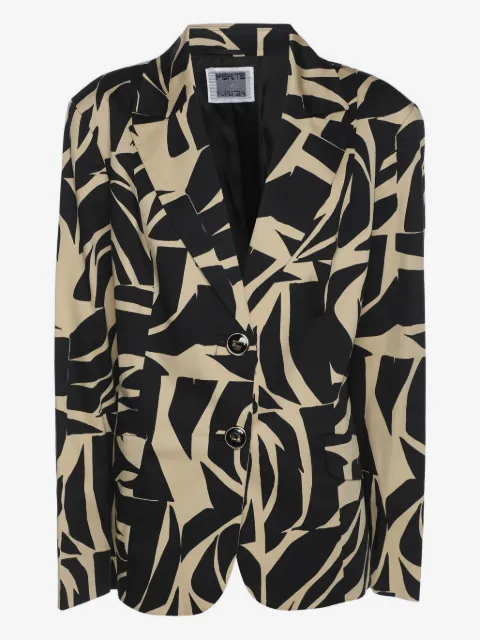 Krizia Pre-Owned Blazer monopetto con stampa