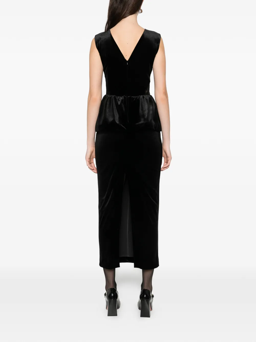 Silk Love & Lace Dominique Maxi Dress In Black