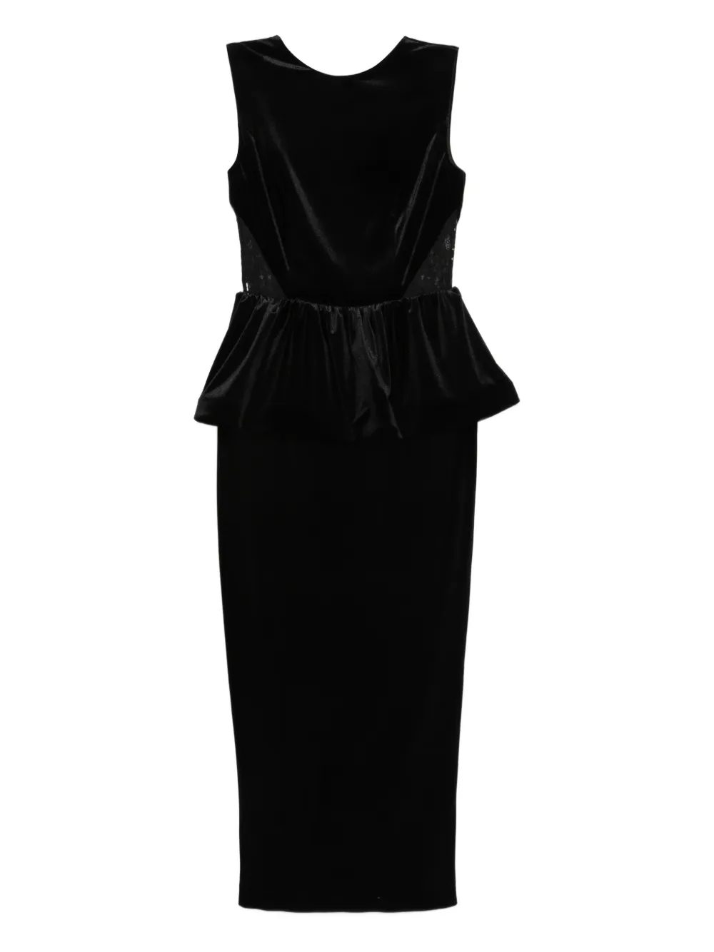 Silk Love & Lace Dominique Maxi Dress In Black