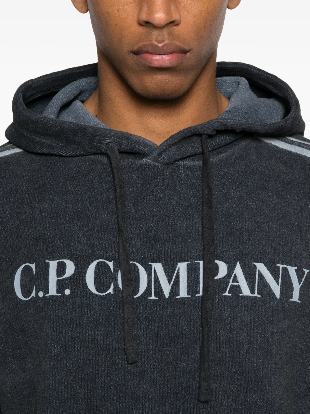 C.P. Company Hoodie met logostreep Grijs