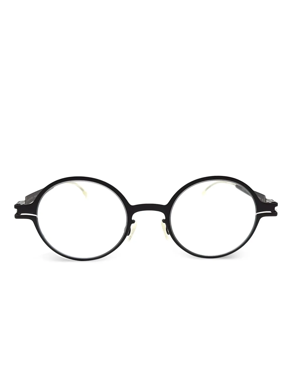 Mykita lunettes de vue à monture ronde Panda | marron | Image 1