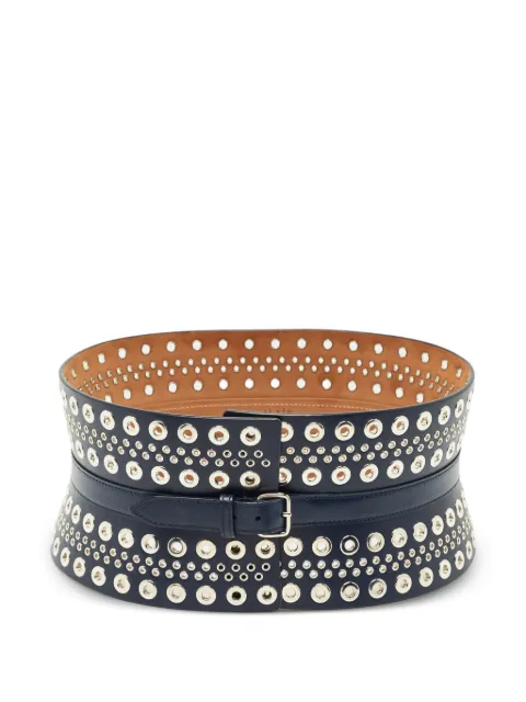 Alaïa Pre-Owned studded leather corset belt