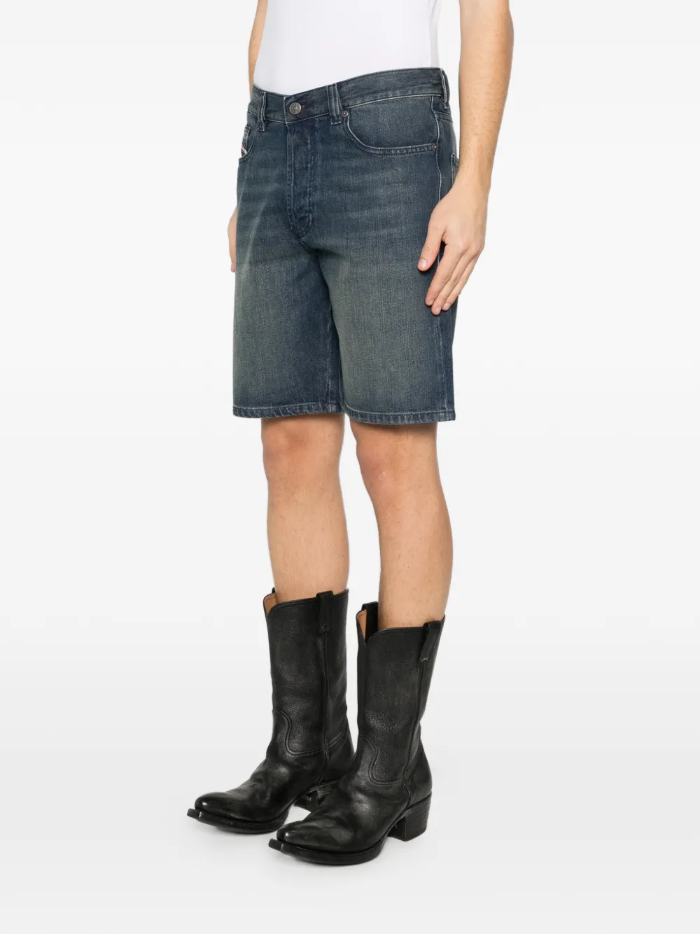  Diesel Belt-loop Pocket Shorts - Blue 