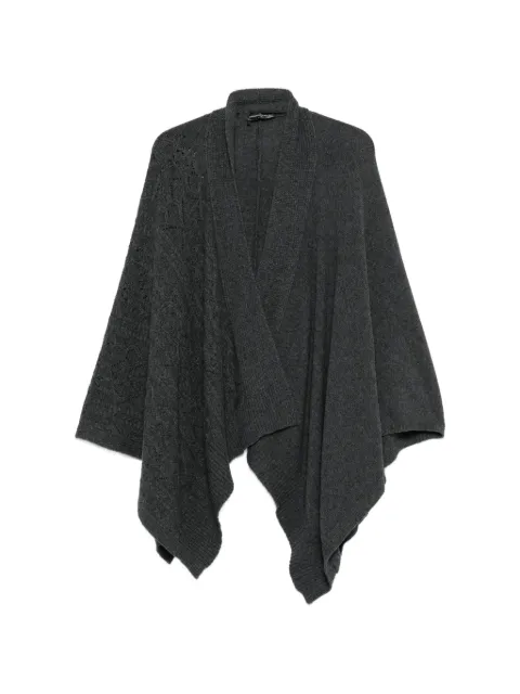 Ermanno Scervino ribbed-knit poncho