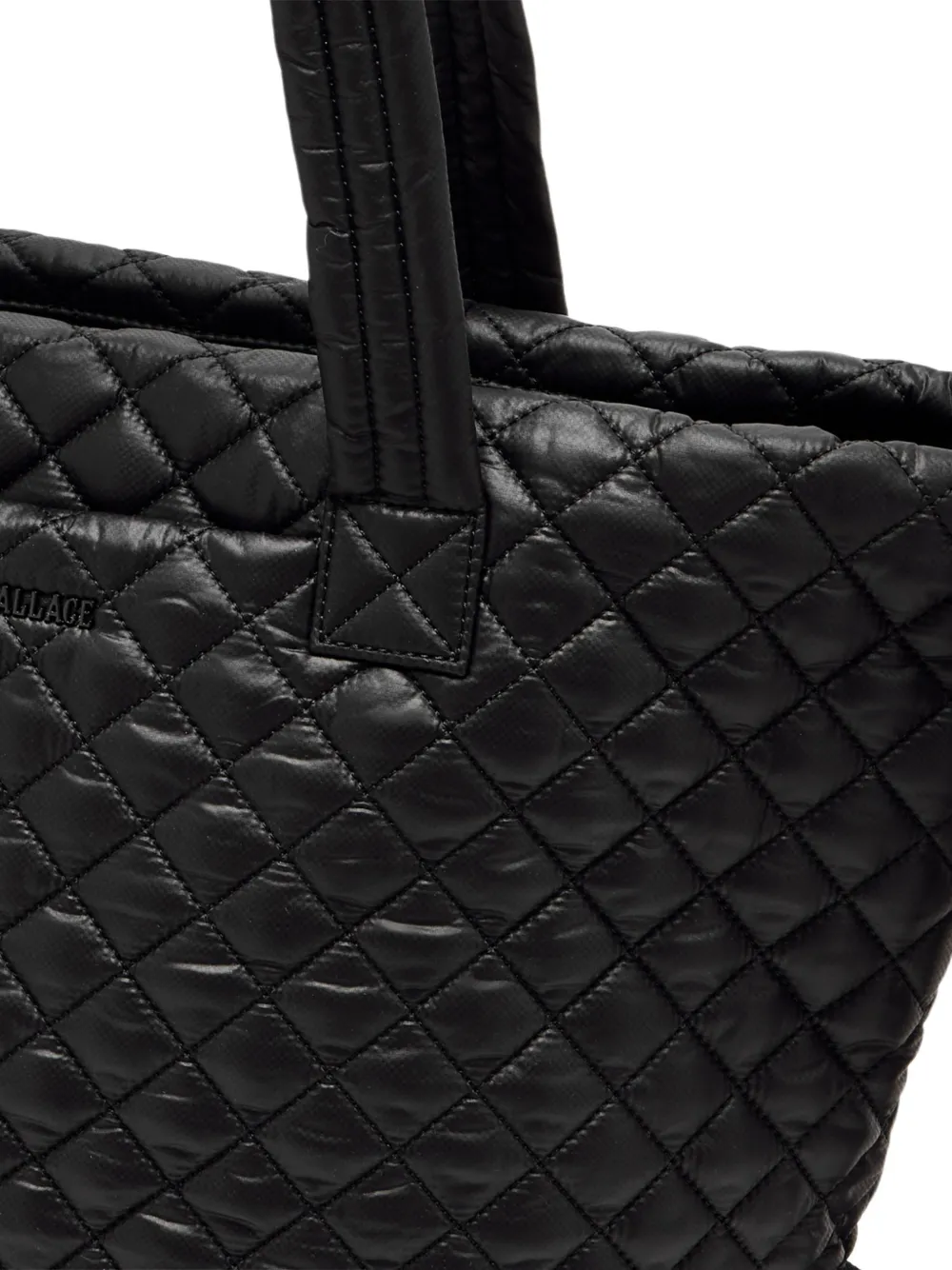 Mz Wallace Medium Metro Deluxe Quilted Top Handle Tote Bag | Black