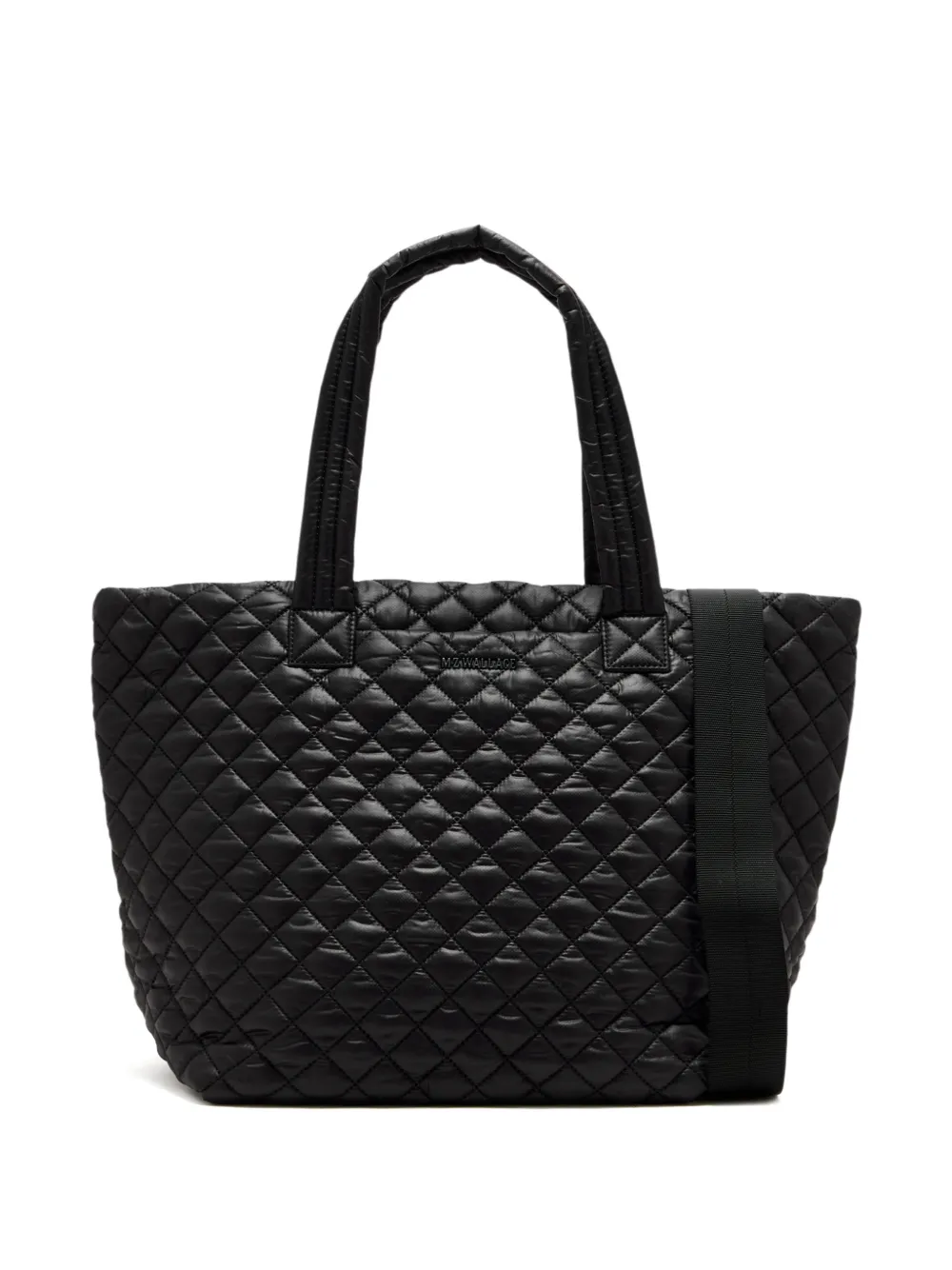 Mz Wallace medium Metro Deluxe quilted top handle tote bag | Black | Image 1