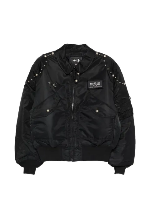 THUG CLUB x Alpha CWU-45P Rivet studded-detail jacket