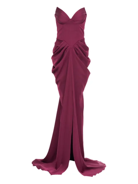 Ana Radu corset draped gown