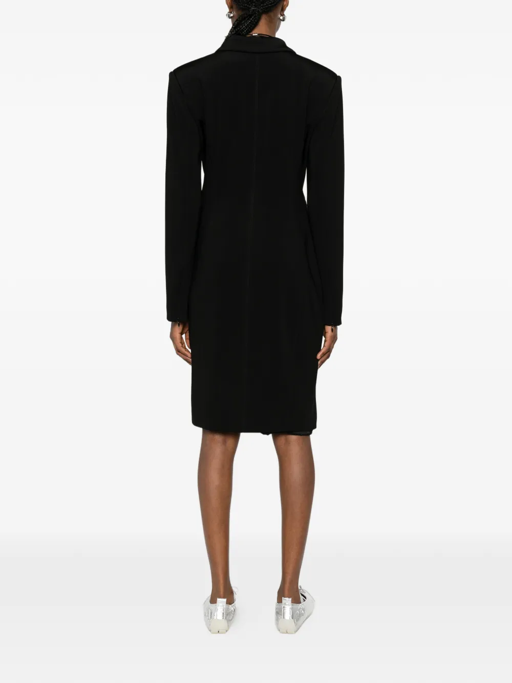 PINKO Honorata midi-jurk met lange mouwen Zwart