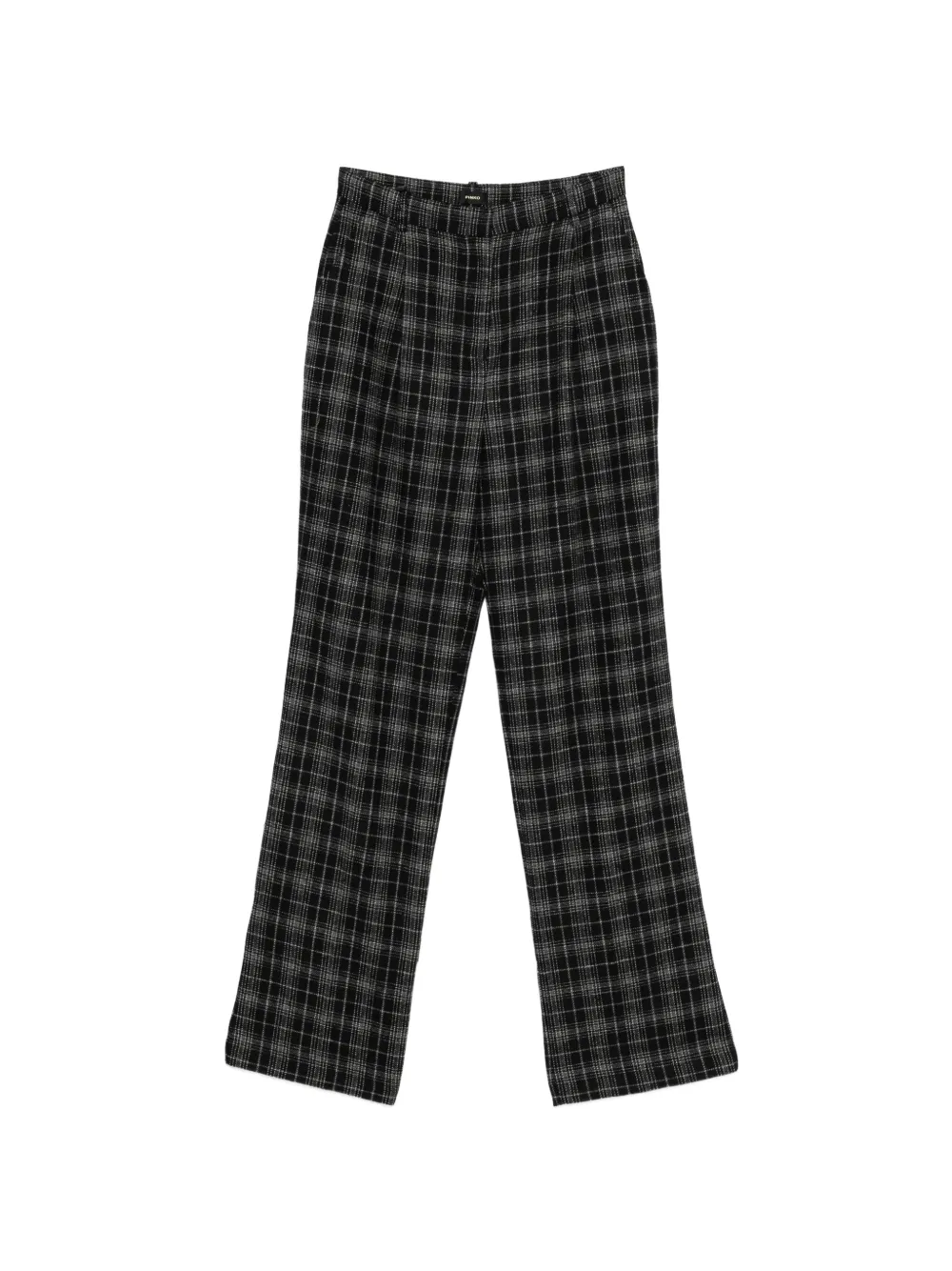 PINKO Lucita plaid trousers - Schwarz