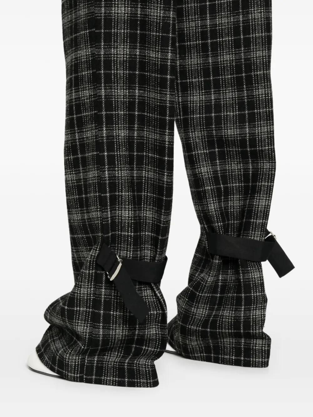 PINKO Lucita geruite broek Zwart